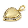 Rack Plating Brass Micro Pave Cubic Zirconia Pendants KK-I718-19D-G-2