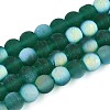 Frosted Transparent Glass Beads Strands LS-GLAA-T032-T8mm-MBB21-1