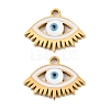 304 Stainless Steel Enamel Pendants STAS-Z190-09G-03-1