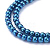 Electroplate Glass Beads Strands EGLA-K014-A-FP04-4