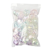 32Pcs UV Plating Rainbow Iridescent Acrylic Beads OACR-FS0002-15-6