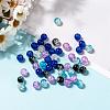 Baking Paint Crackle Glass Beads DGLA-X0006-8mm-03-4