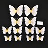 PVC Plastic Artificial 3D Butterfly Decorations DIY-I072-02F-1