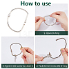 8Pcs 4 Styles Iron Screw Carabiner Lock Charms FIND-FH0014-46-5