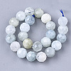 Natural Aquamarine Beads Strands X-G-S345-8mm-013-2