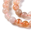Natural Cherry Blossom Agate Beads Strands G-B130-8mm-02-4