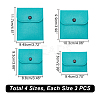 12Pcs 4 Styles Portable Felt Card Cover Bag ABAG-GA0001-21C-3