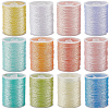 12 Rolls 12 Colors Metallic Sewing Thread OCOR-CY0002-02A-6