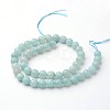 Natural Amazonite Beads Strands G-J376-17-6mm-2