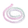 Transparent Glass Beads Strands X-GLAA-E036-07D-4
