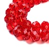 Handmade Imitate Austrian Crystal Faceted Rondelle Glass Beads X-G02YI0G4-2