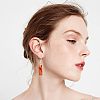 DIY 8 Pairs Rectangle Resin & Walnut Wood Earring Makings DIY-FH0001-87-6