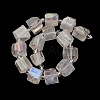 Electroplated Natural Quartz Beads Strands G-G767-02-16-4