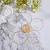 DICOSMETIC 40Pcs Brass Hoop Earrings Findings KK-DC0001-11-5