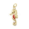 Brass Micro Pave Cubic Zirconia Pendants KK-A278-04G-01-1