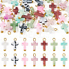 105Pcs 7 Colors Acrylic Imitation Gemstone Pendants FIND-TA0009-34G-1