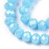 Electroplate Glass Beads Strands EGLA-A034-P4mm-A26-3