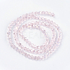 Transparent Electroplate Glass Beads Strands EGLA-A039-T2mm-B26-2