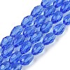 Transparent Glass Beads Strands EGLA-N013-T8mm-D10-1
