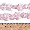 Electroplate Baking Paint Transparent Glass Beads Strands GL-CBA17FF-02G-4