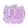 Electroplate Natural Quartz Crystal Beads KK-F757-G01-1