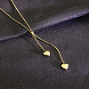 Heart Stainless Steel Tassel Lariat Necklaces for Women FS-WG9133A-01-2