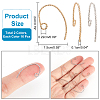 32Pcs 2 Colors Brass Earring Hooks FIND-AR0001-58-2
