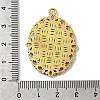 Tibetan Style Oval Alloy Pendant Cabochon Settings TIBEP-Q054-44AG-RS-3