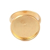Adjustable 304 Stainless Steel Finger Rings Components STAS-L193-G-16mm-2