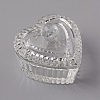 Heart Nail Art Glass Dappen Dish X-MRMJ-WH0060-12-1