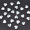 2 Strands Heart Evil Eye Lampwork Beads Strands LAMP-NB0001-51B-5