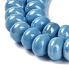 Glazed Porcelain Rondelle Beads PORC-Q001-01F-3
