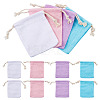 12Pcs 4 Colors Rectangle Cloth Packing Pouches ABAG-TA0001-78-2