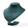 Bust Plastic Covered with Velvet Necklace Display Stands NDIS-L006-01C-1