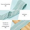 Polyester Jacquard Leaf Ribbon SRIB-FG0001-21C-4