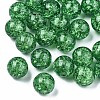 Transparent Crackle Acrylic Round Beads Strands X-CCG-R002-12mm-08-3