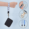 2Pcs 2 Colors Nylon Hand Wrist Lanyard for Phone Decoration Key Chain FIND-GO0001-01B-3