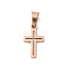 Ion Plating(IP) 304 Stainless Steel Pendants STAS-H453-03RG-1
