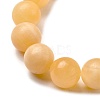 Natural Yellow Jade Bead Strands G-K121-01-12mm-6