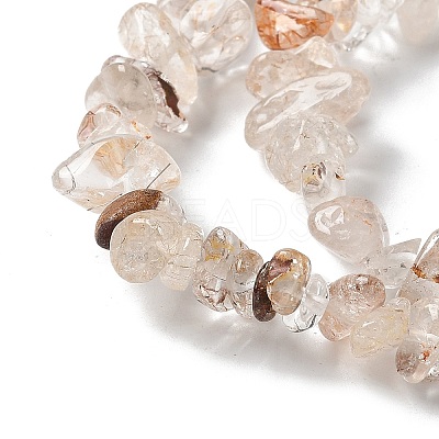 Natural Rutilated Quartz Beads Strands X-G-M205-96-1
