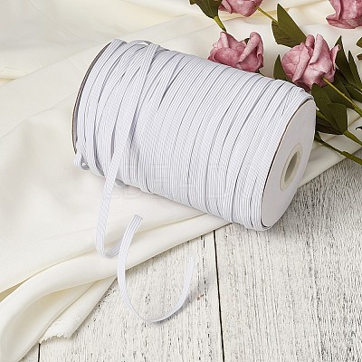 3/8 inch Flat Braided Elastic Rope Cord EC-R030-10mm-01-1