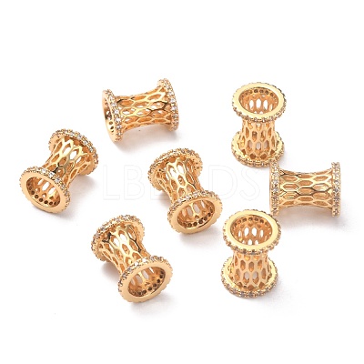 Brass Micro Pave Cubic Zirconia Pendants ZIRC-O044-15G-1