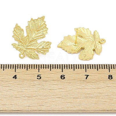 Brass Stud Earring Findings LS-KK-Z099-04G-02-1