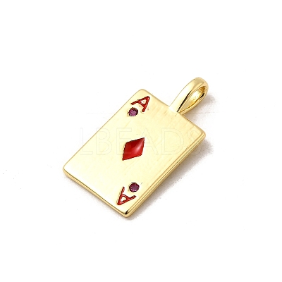 Rack Plating Brass Pendants KK-A268-01G-01-1