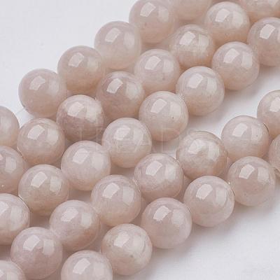 Natural Yellow Jade Beads Strands G-G598-10mm-YXS-06-1