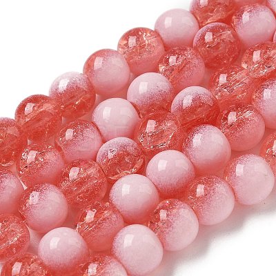 Crackle Glass Beads Strands GLAA-U001-8mm-13-1