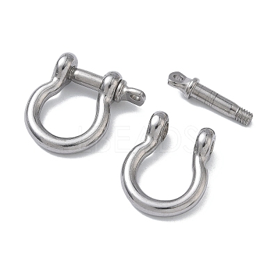 304 Stainless Steel Ring Clip Buckles for Bag Chain Strap STAS-C165-02B-P-1