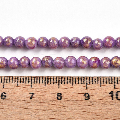 Natural Mashan Jade Beads Strands G-A255-A01-04G-1
