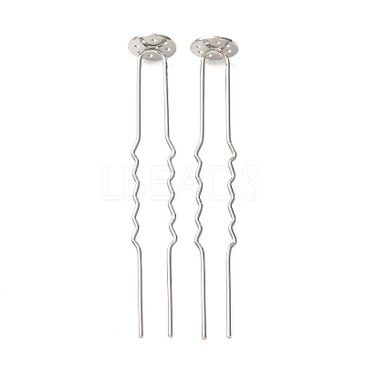 Brass Hair Fork Findings KK-H298-02B-1