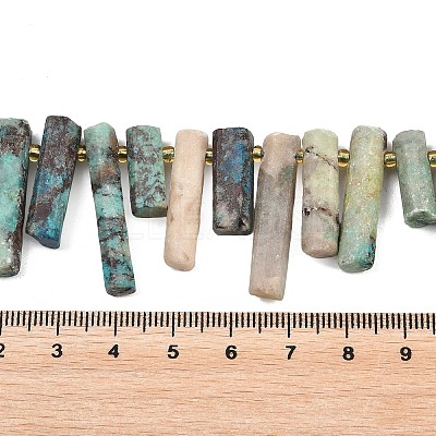 Natural Chrysocolla Beads Strands G-F829-A05-01-1